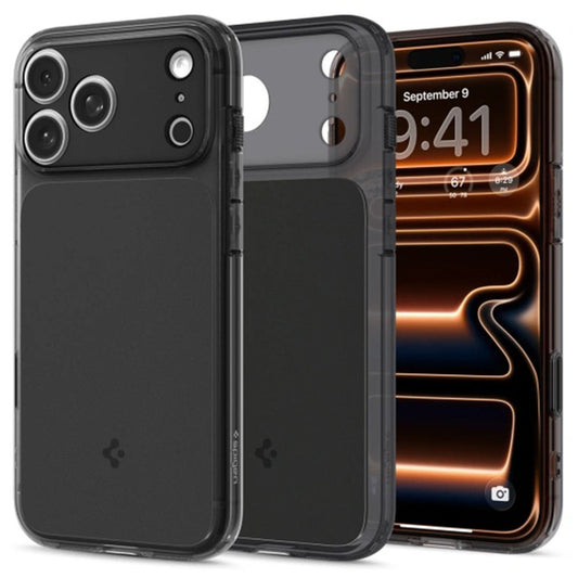 Custodia MagSafe per Apple iPhone 17 Pro Max, Spigen, Ultra Hybrid T, Nera Opaca