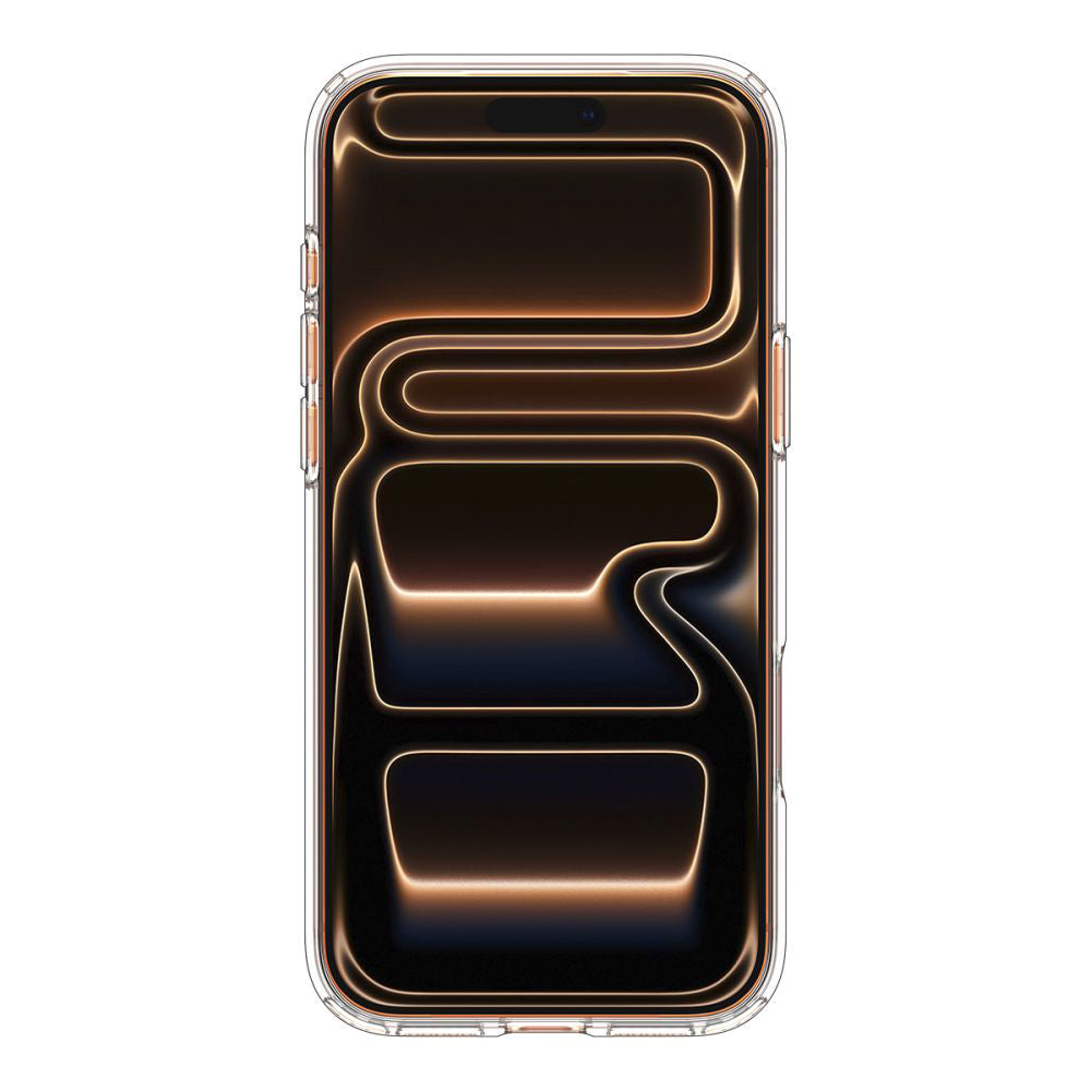 Custodia MagSafe per Apple iPhone 17 Pro Max, Spigen, Ultra Hybrid, Trasparente Arancione