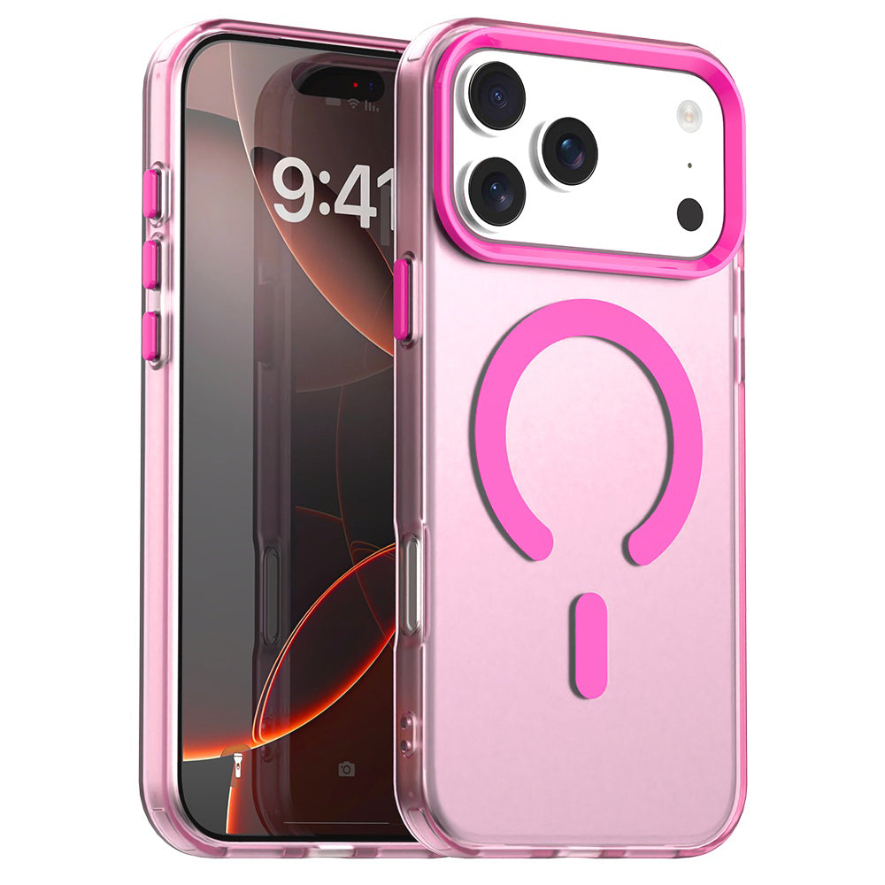 Custodia MagSafe per Apple iPhone 17 Pro Max, Techsuit, CandyCase, Rosa