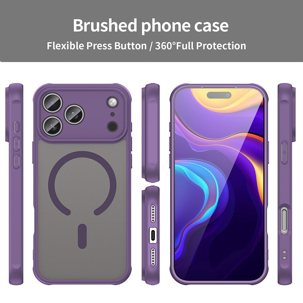 Custodia MagSafe per Apple iPhone 17 Pro Max, Techsuit, HaloFrost II, Viola