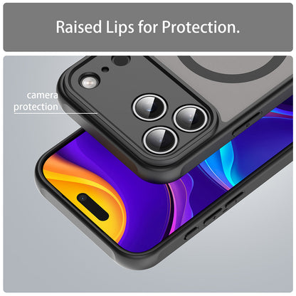 Custodia MagSafe per Apple iPhone 17 Pro Max, Techsuit, HaloFrost II, Nera