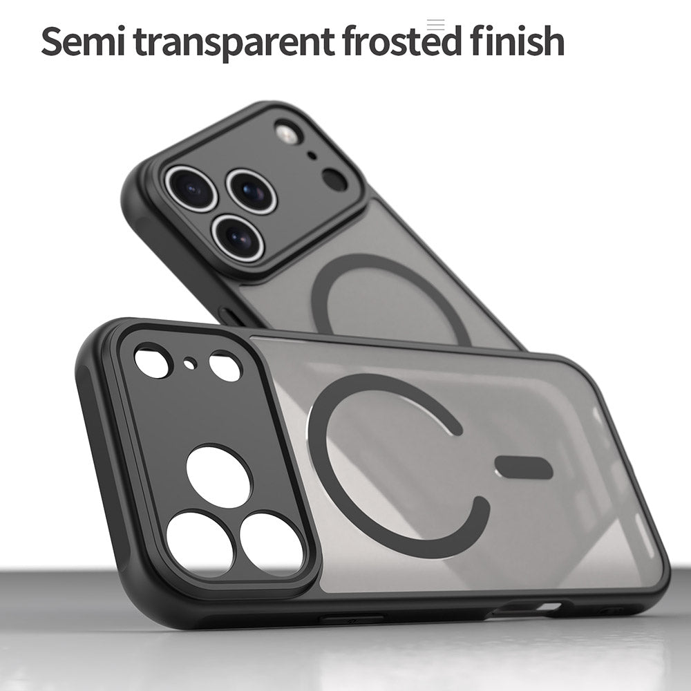 Custodia MagSafe per Apple iPhone 17 Pro Max, Techsuit, HaloFrost II, Nera
