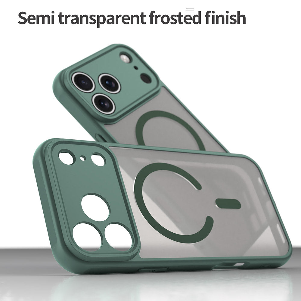 Custodia MagSafe per Apple iPhone 17 Pro Max, Techsuit, HaloFrost II, Verde