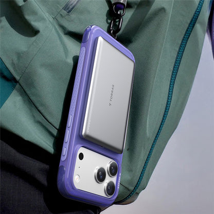 Custodia MagSafe per Apple iPhone 17 Pro Max, Torras, Ostand O3 Air, Grigio