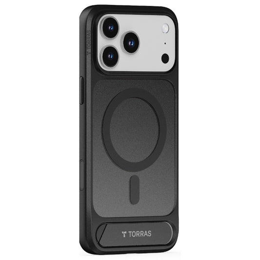 Custodia MagSafe per Apple iPhone 17 Pro Max, Torras, Pstand, Nera