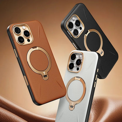 Custodia MagSafe per Apple iPhone 17 Pro Max, Torras, QPRO Leather, Marrone
