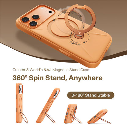 Custodia MagSafe per Apple iPhone 17 Pro Max, Torras, QPRO Silicone, Arancione