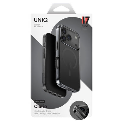 Custodia MagSafe per Apple iPhone 17 Pro Max, UNIQ, Clario MagClick, Nera