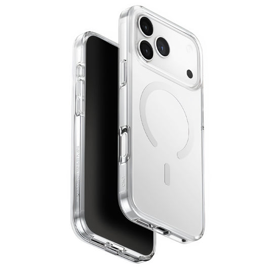 Custodia MagSafe per Apple iPhone 17 Pro Max, UNIQ, Clario MagClick, Trasparente