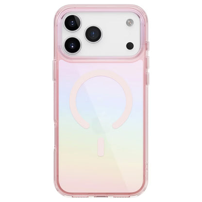 Custodia MagSafe per Apple iPhone 17 Pro Max, UNIQ, Iridescia MagClick, Blu Pastello