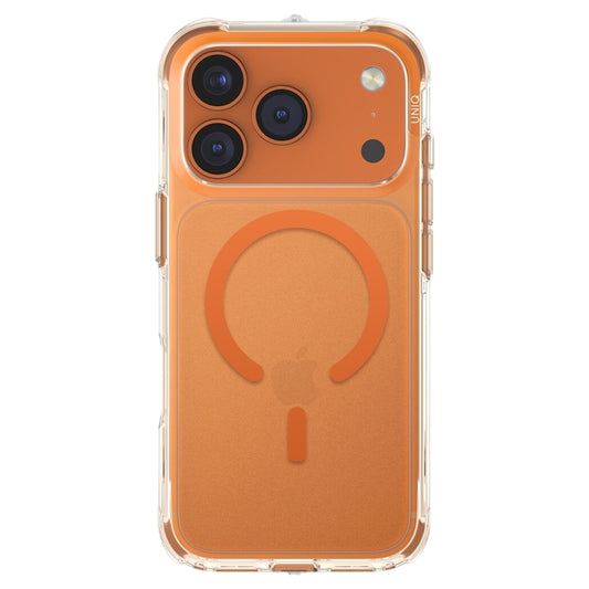 Custodia MagSafe per Apple iPhone 17 Pro Max, UNIQ, LifePro Xtreme MagClick, Arancione