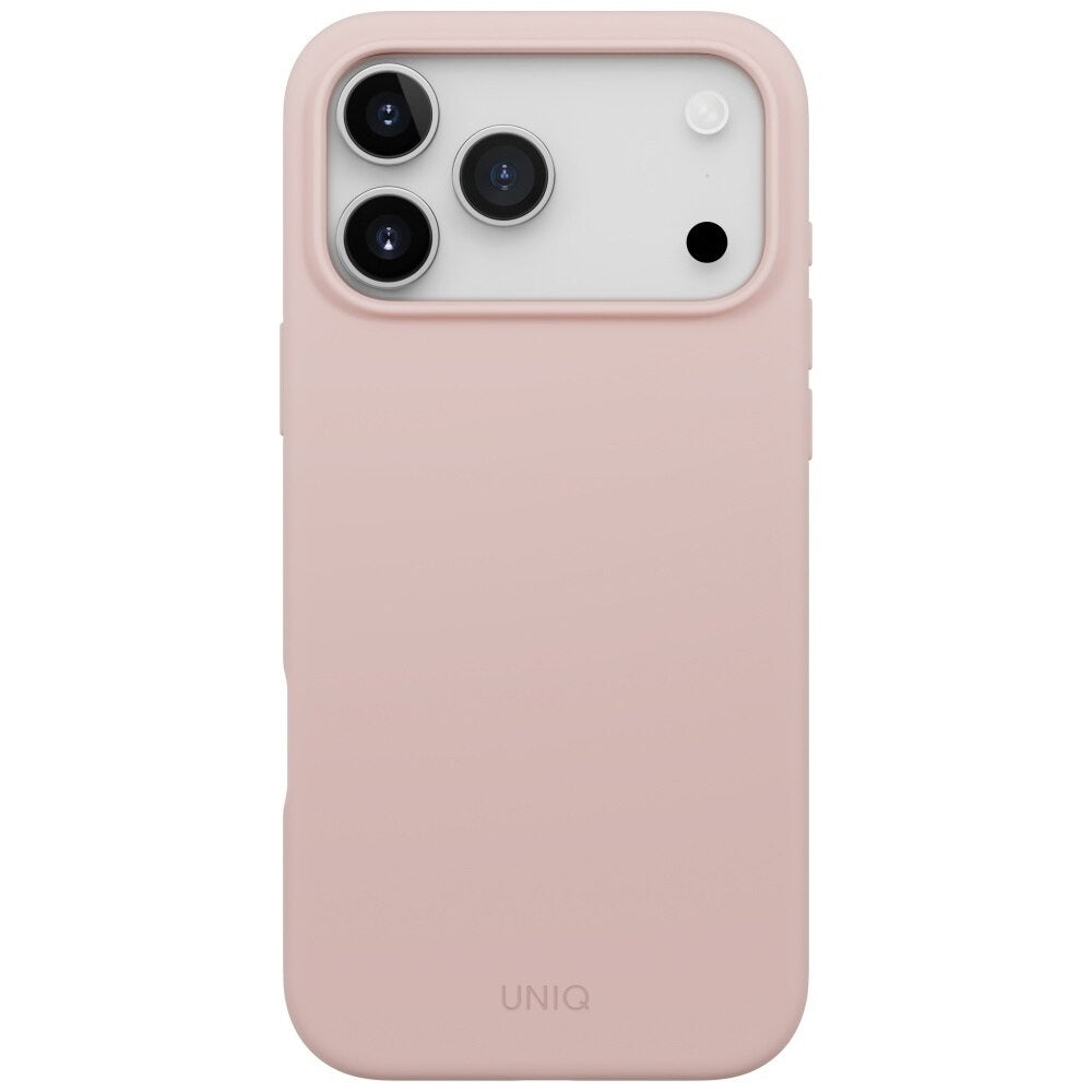 Custodia MagSafe per Apple iPhone 17 Pro Max, UNIQ, Lino MagClick, Rosa