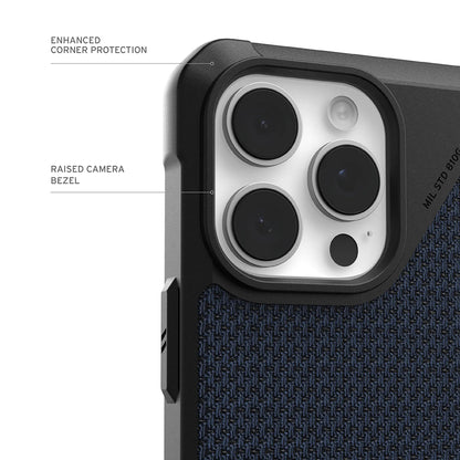 Custodia MagSafe per Apple iPhone 17 Pro Max, Urban Armor Gear, Metropolis LT Kevlar, Blu marino