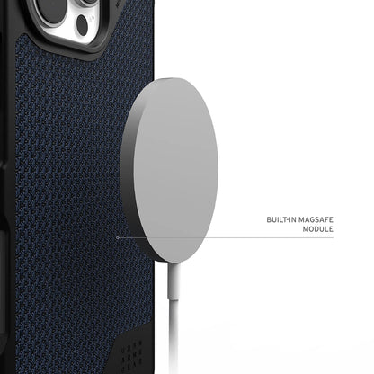 Custodia MagSafe per Apple iPhone 17 Pro Max, Urban Armor Gear, Metropolis LT Kevlar, Blu marino