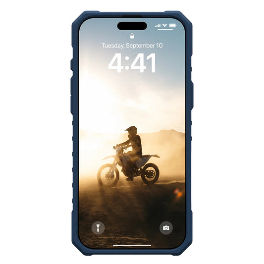 Custodia MagSafe per Apple iPhone 17 Pro Max, Urban Armor Gear, Pathfinder Clear con Lanyard, Blu