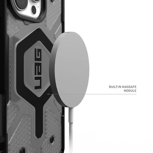 Custodia MagSafe per Apple iPhone 17 Pro Max, Urban Armor Gear, Pathfinder Clear, Grigio