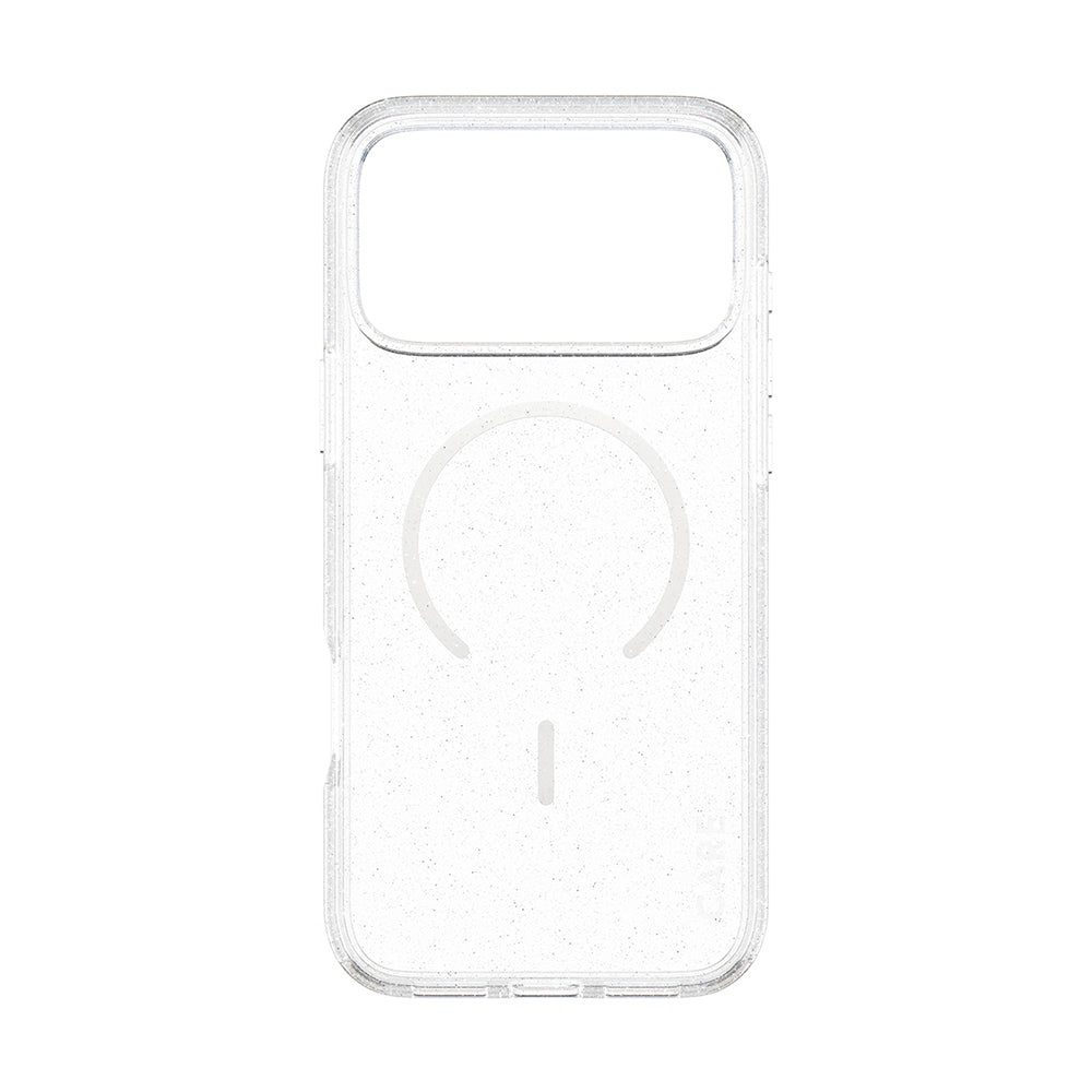 Custodia MagSafe per Apple iPhone 17 Pro, PanzerGlass, Care Urban Explorer Star Lit, Trasparente Bianca