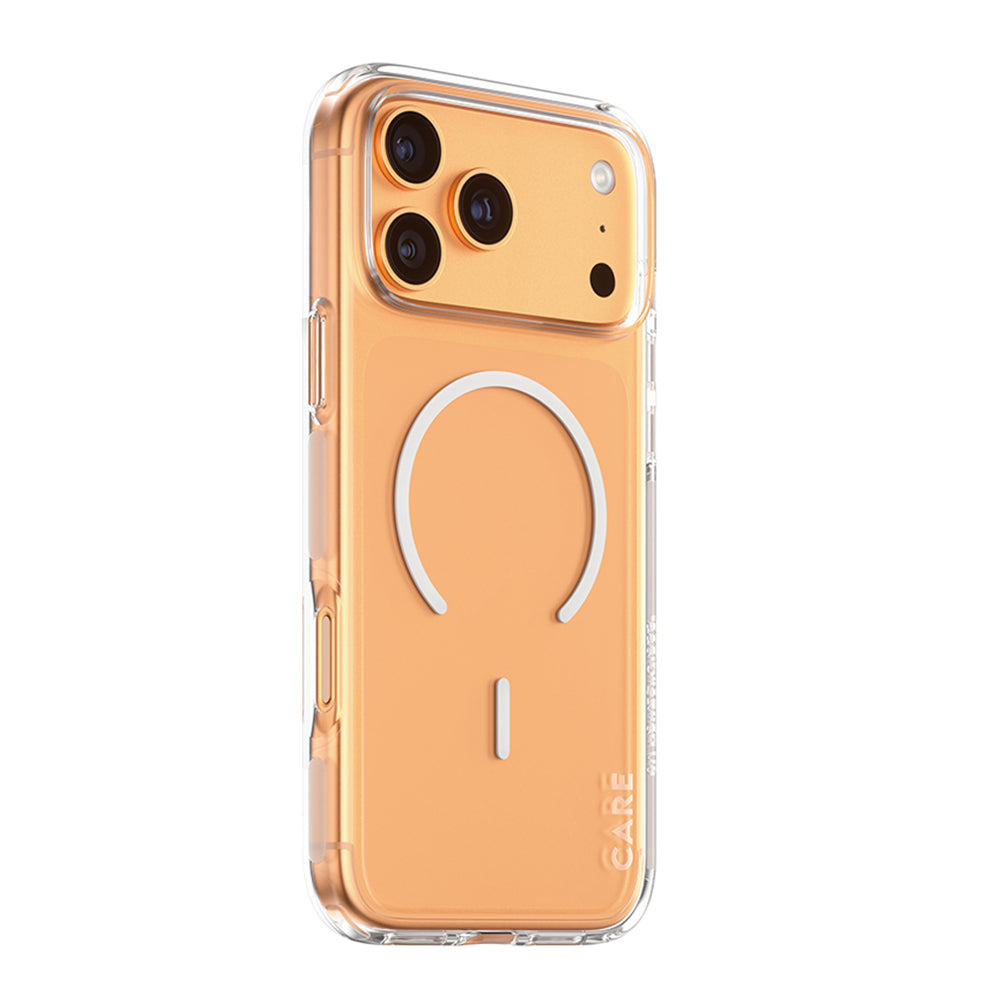 Custodia MagSafe per Apple iPhone 17 Pro, PanzerGlass, Care Urban Explorer, Trasparente Bianca