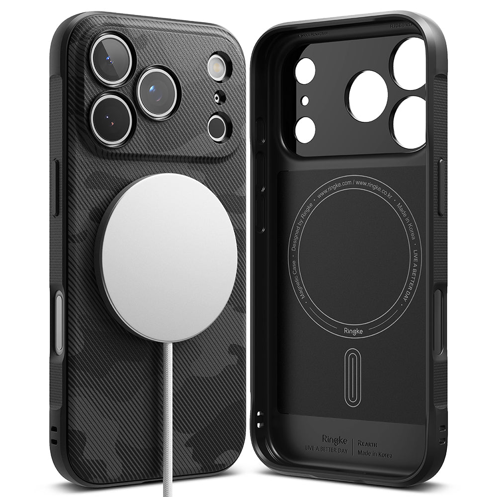 Custodia MagSafe per Apple iPhone 17 Pro, Ringke, Onyx, Camuffamento