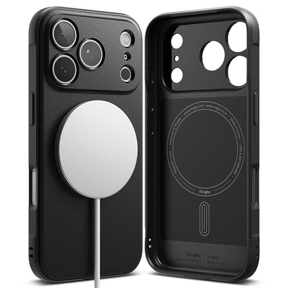 Custodia MagSafe per Apple iPhone 17 Pro, Ringke, Onyx, Nera