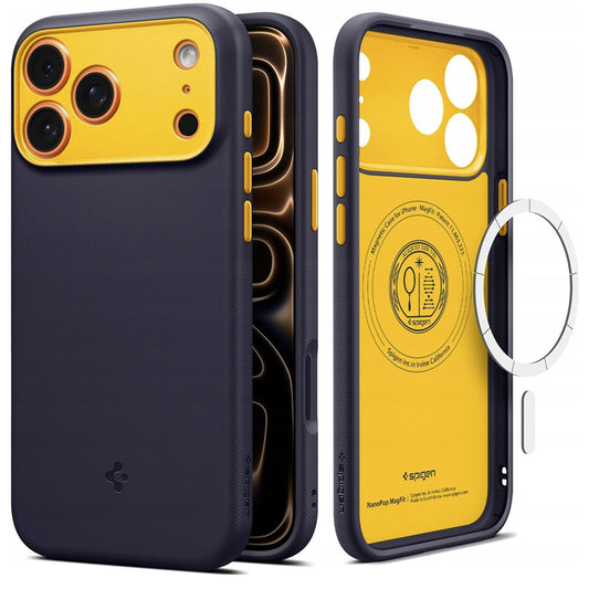 Custodia MagSafe per Apple iPhone 17 Pro, Spigen, Caseology Nano Pop, Viola