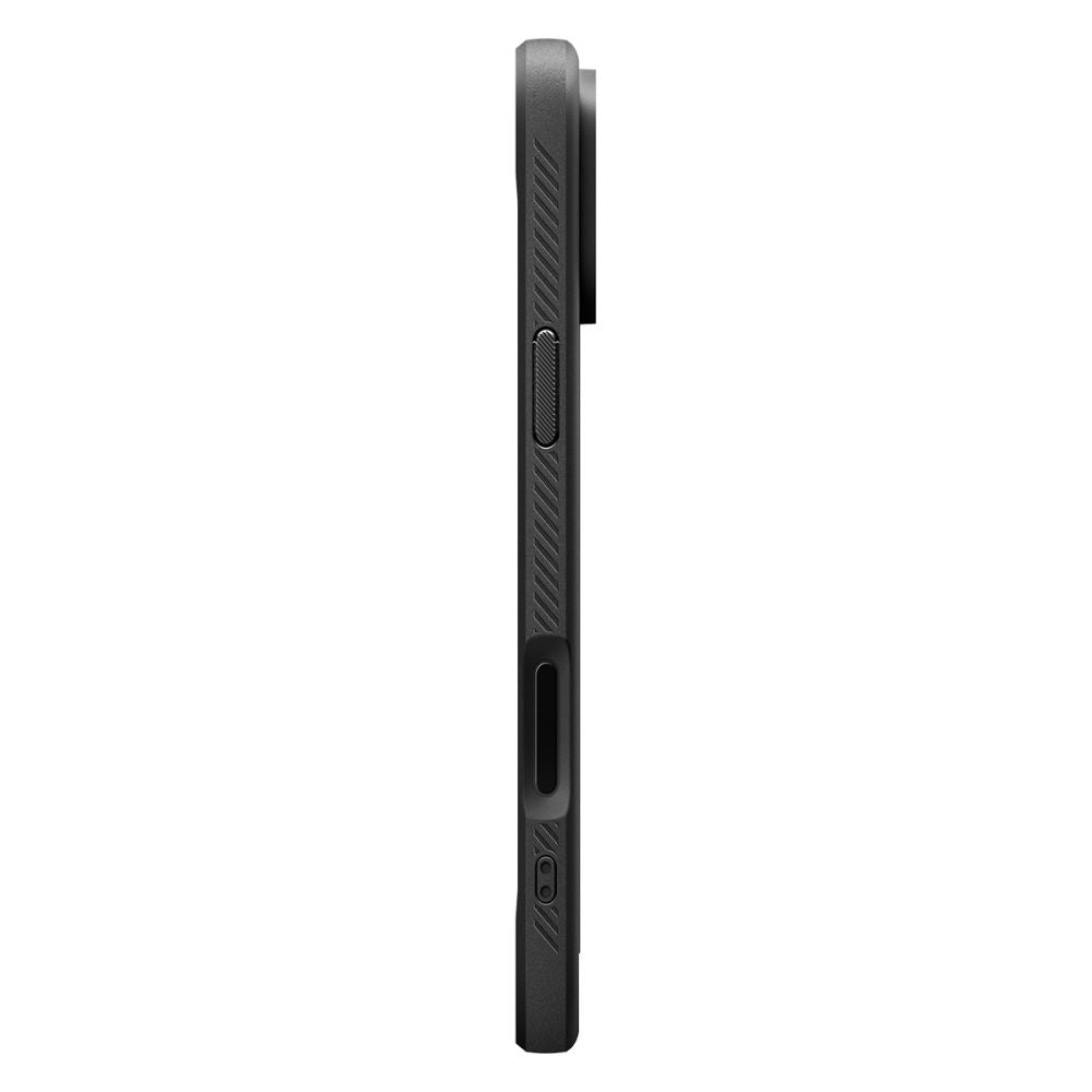 Custodia MagSafe per Apple iPhone 17 Pro, Spigen, Rugged Armor, Nera Opaca
