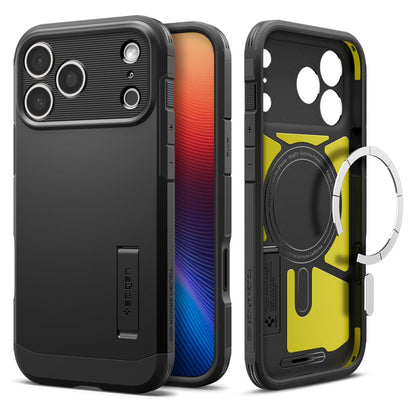 Custodia MagSafe per Apple iPhone 17 Pro, Spigen, Tough Armor T, Nera