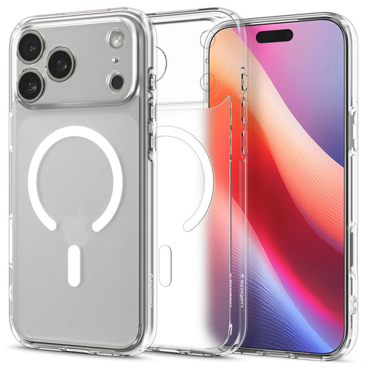 Custodia MagSafe per Apple iPhone 17 Pro, Spigen, Ultra Hybrid, Bianco Satinato