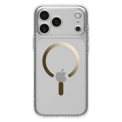 Custodia MagSafe per Apple iPhone 17 Pro, Spigen, Ultra Hybrid, Oro Trasparente