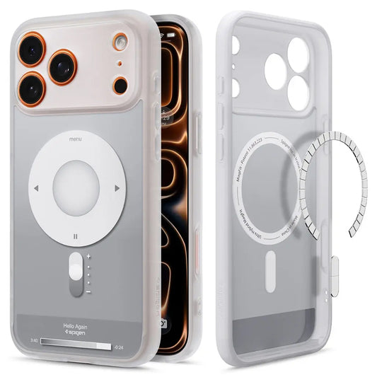 Custodia MagSafe per Apple iPhone 17 Pro, Spigen, Ultra Hybrid Classic, Argento