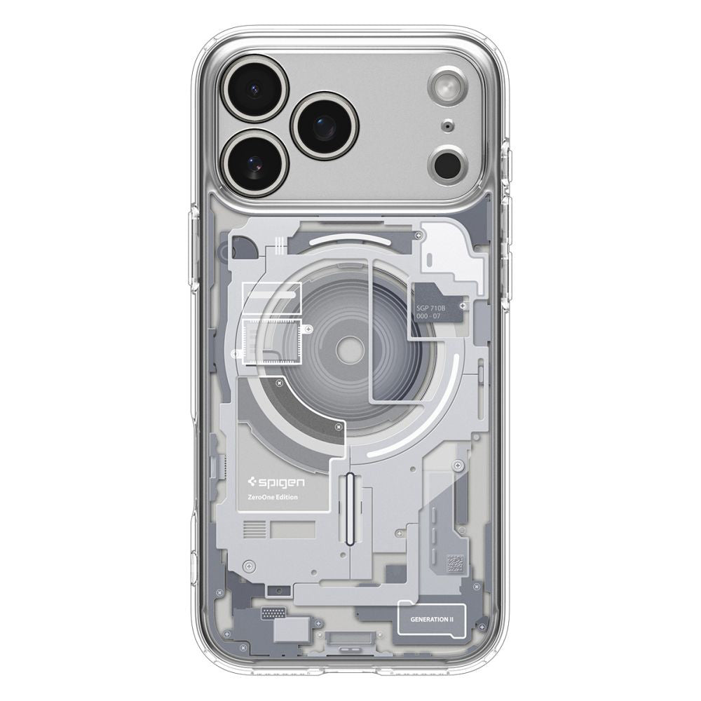 Custodia MagSafe per Apple iPhone 17 Pro, Spigen, Ultra Hybrid Zero One, Bianca
