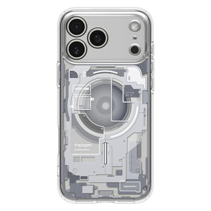 Custodia MagSafe per Apple iPhone 17 Pro, Spigen, Ultra Hybrid Zero One, Bianca
