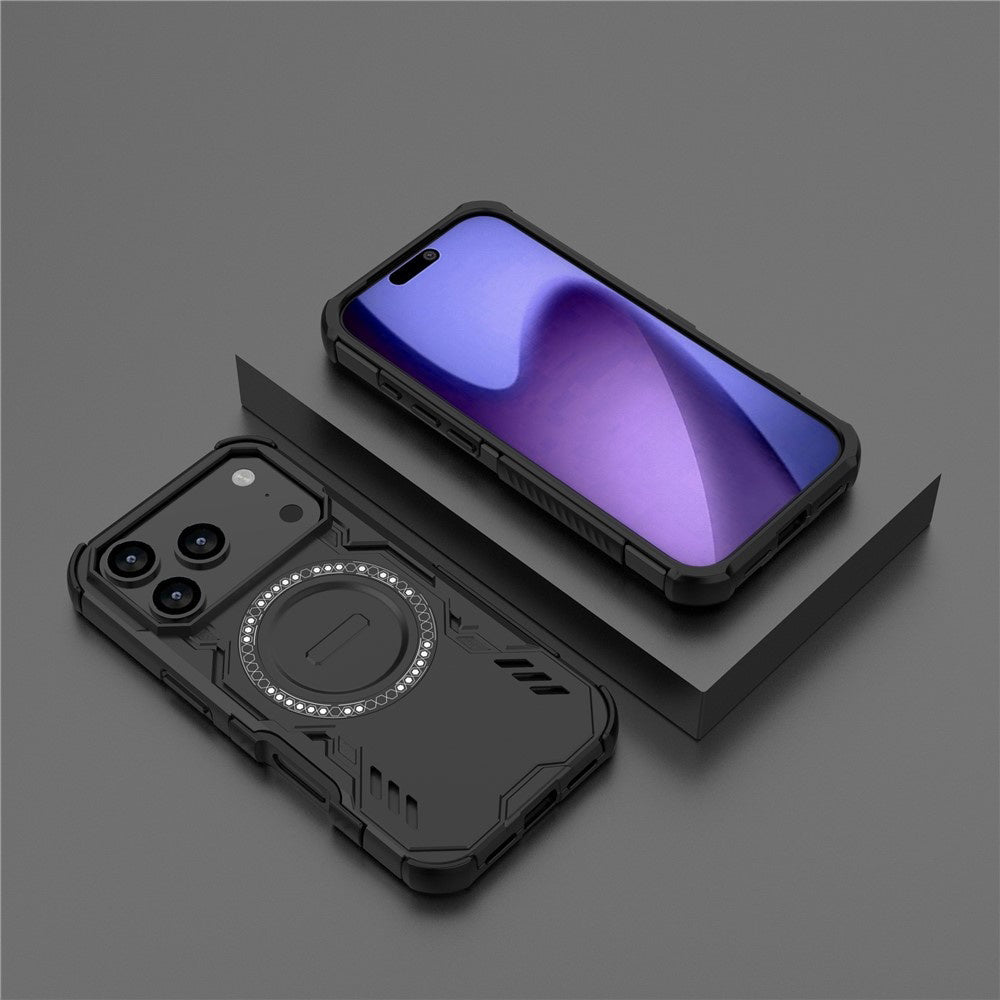 Custodia MagSafe per Apple iPhone 17 Pro, Techsuit, ArmorMag, Nera