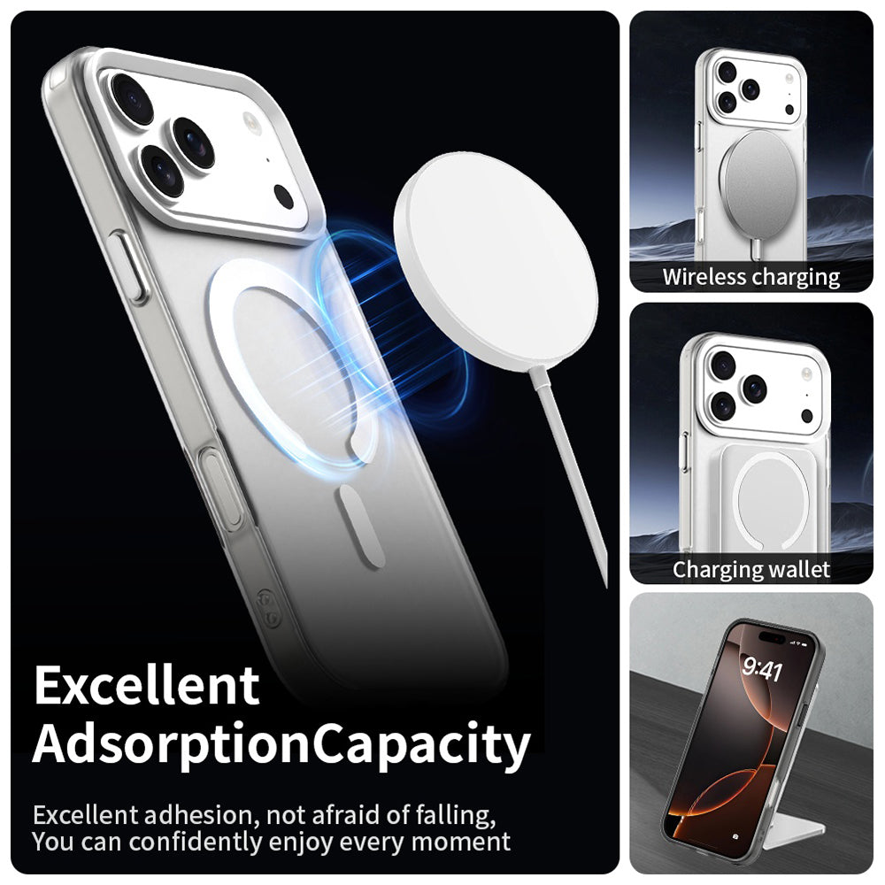 Custodia MagSafe per Apple iPhone 17 Pro, Techsuit, CandyCase, Bianca
