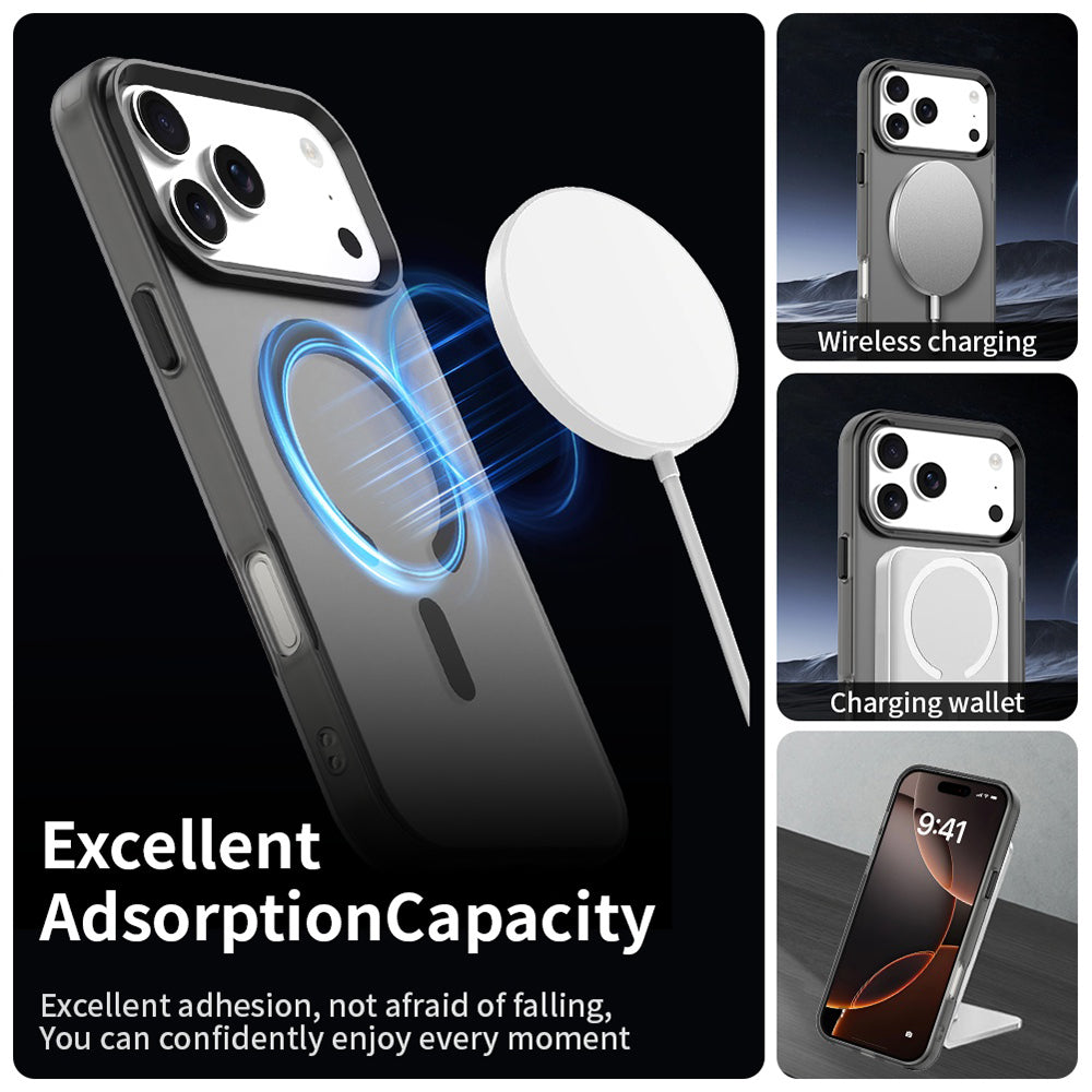 Custodia MagSafe per Apple iPhone 17 Pro, Techsuit, CandyCase, Nera