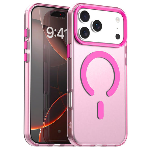 Custodia MagSafe per Apple iPhone 17 Pro, Techsuit, CandyCase, Rosa