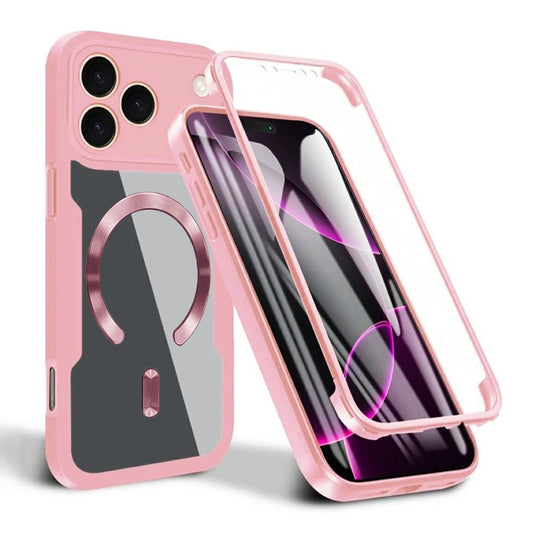 Custodia MagSafe per Apple iPhone 17 Pro, Techsuit, ColorVerse 360, Rosa