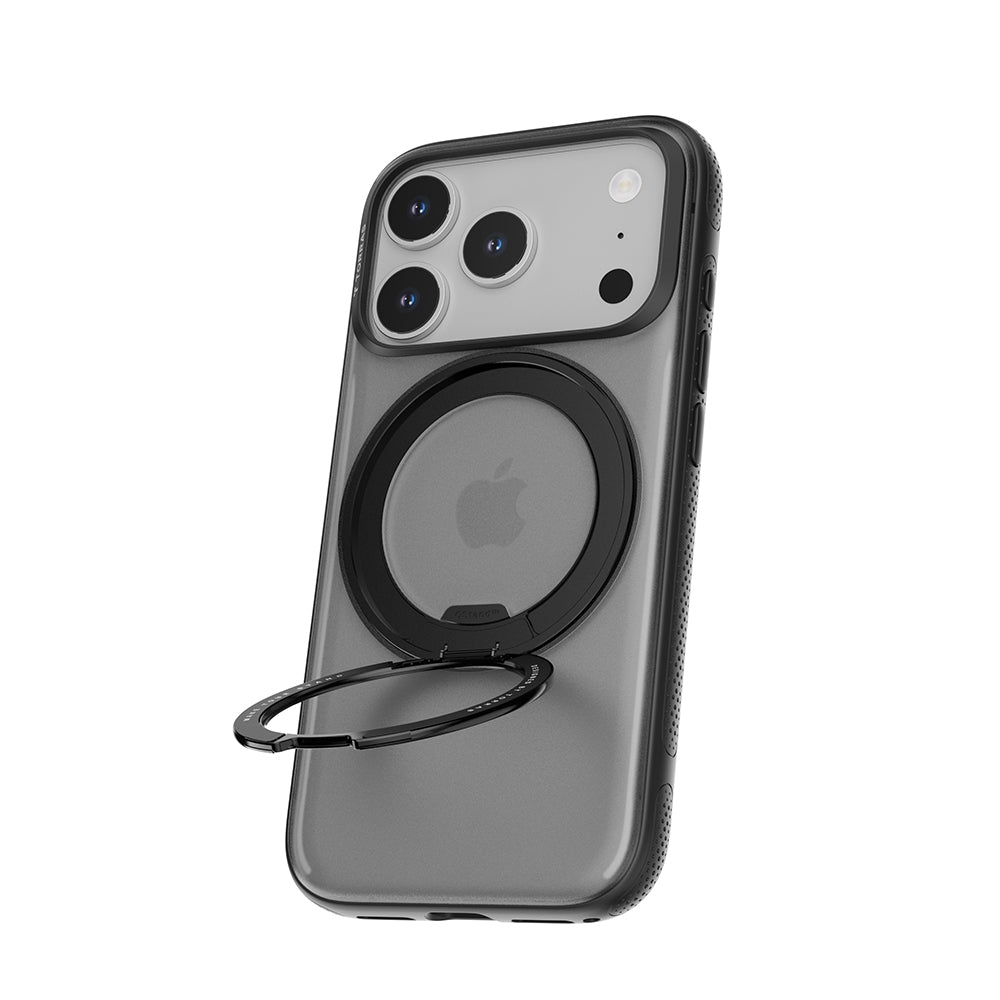 Custodia MagSafe per Apple iPhone 17 Pro, Torras, Ostand R Fitness, Trasparente