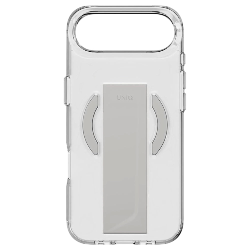 Custodia MagSafe per Apple iPhone 17 Pro, UNIQ, Heldro Air MagClick, Grigio Trasparente