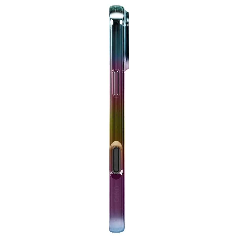 Custodia MagSafe per Apple iPhone 17 Pro, UNIQ, Iridescia MagClick, Aurora
