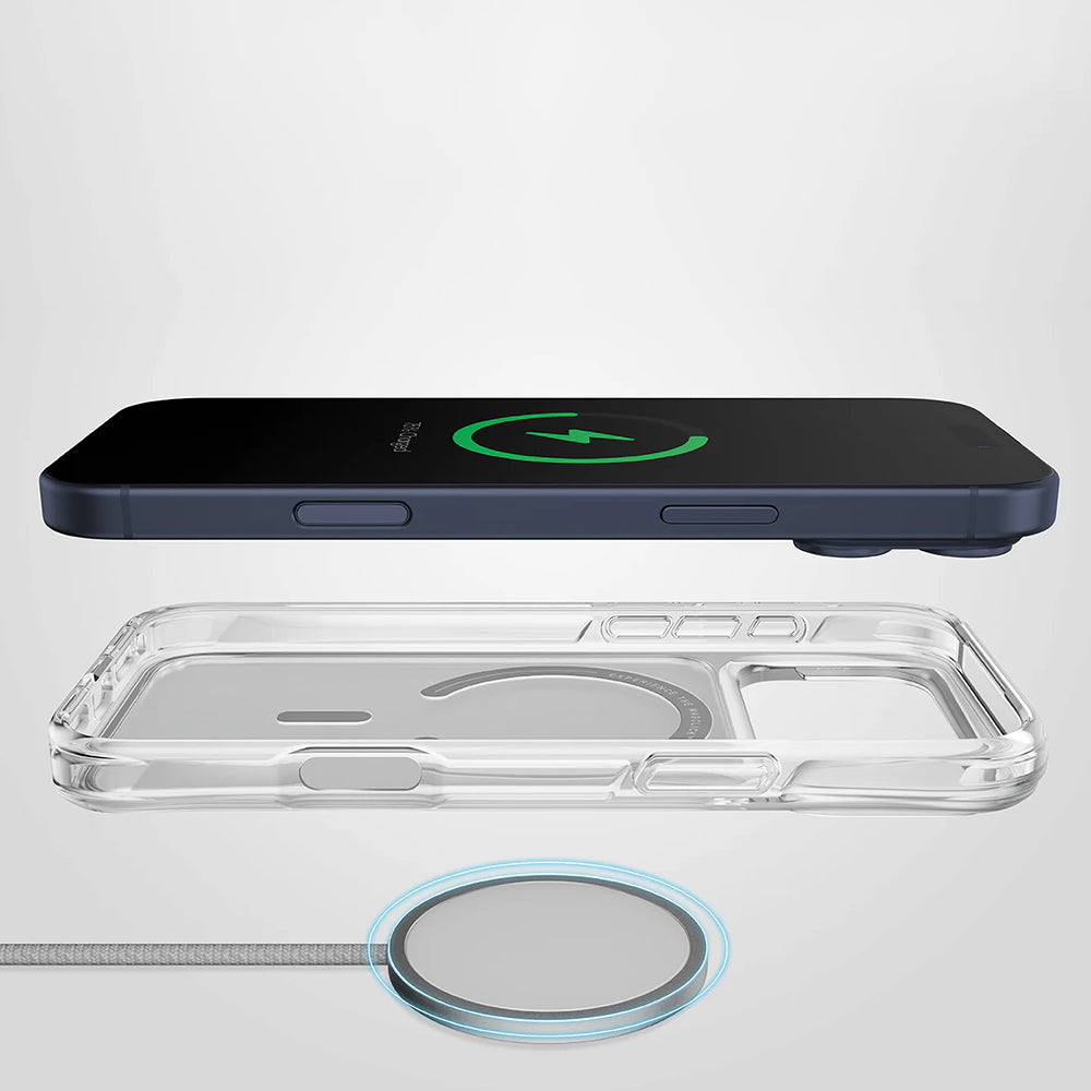 Custodia MagSafe per Apple iPhone 17 Pro, UNIQ, LifePro Xtreme MagClick, Trasparente