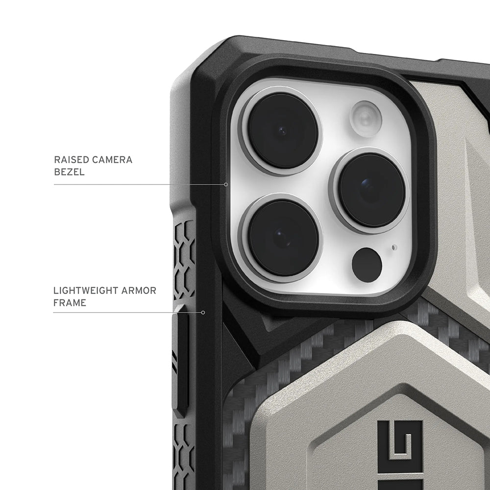 Custodia MagSafe per Apple iPhone 17 Pro, Urban Armor Gear, Monarch Pro Kevlar, Blu Navy