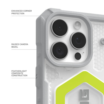 Custodia MagSafe per Apple iPhone 17 Pro, Urban Armor Gear, Pathfinder Clear, Verde