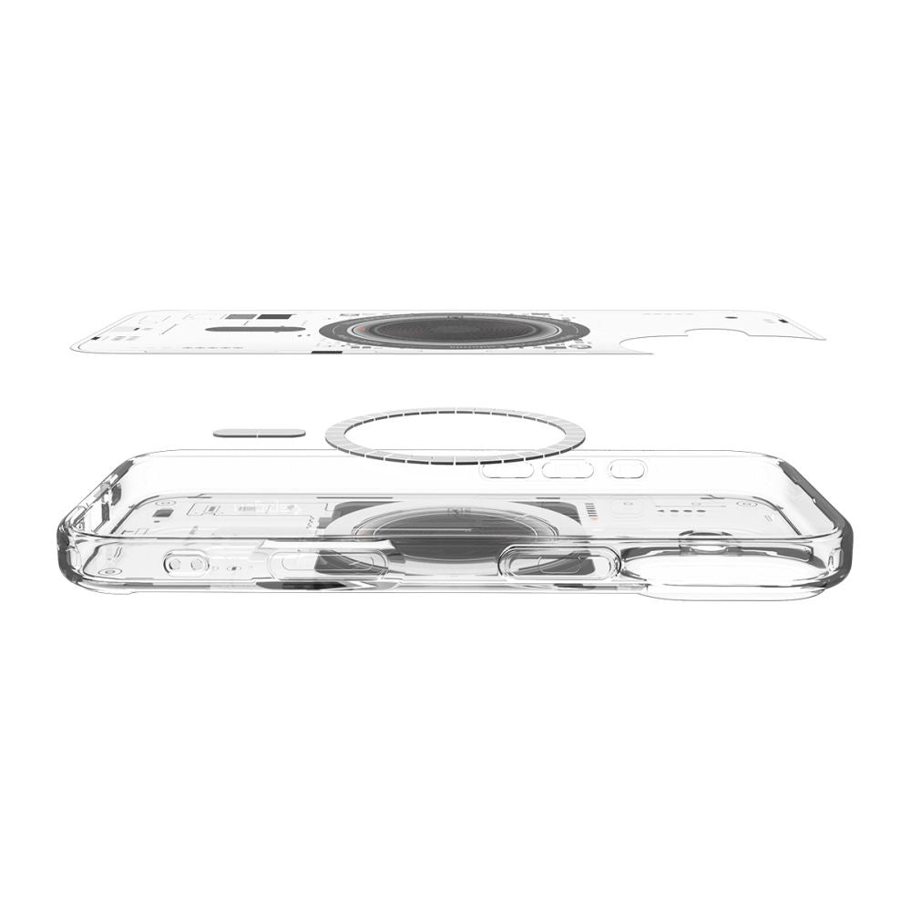 Custodia MagSafe per Apple iPhone 17, Spigen, Ultra Hybrid Neo One, Trasparente