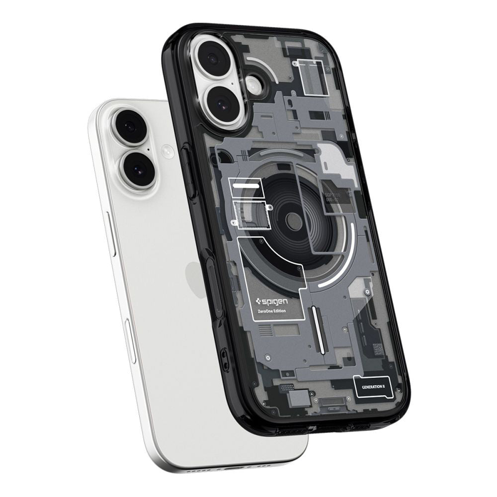 Custodia MagSafe per Apple iPhone 17, Spigen, Ultra Hybrid Zero One, Nera