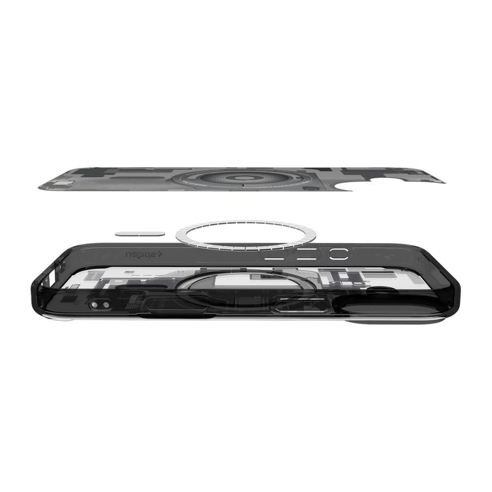 Custodia MagSafe per Apple iPhone 17, Spigen, Ultra Hybrid Zero One, Nera