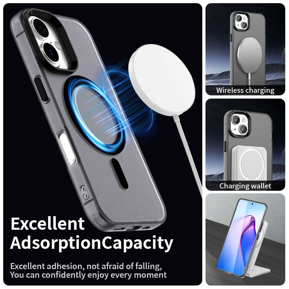 Custodia MagSafe per Apple iPhone 17, Techsuit, CandyCase, Nera