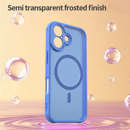 Custodia MagSafe per Apple iPhone 17, Techsuit, HaloFrost II, Blu