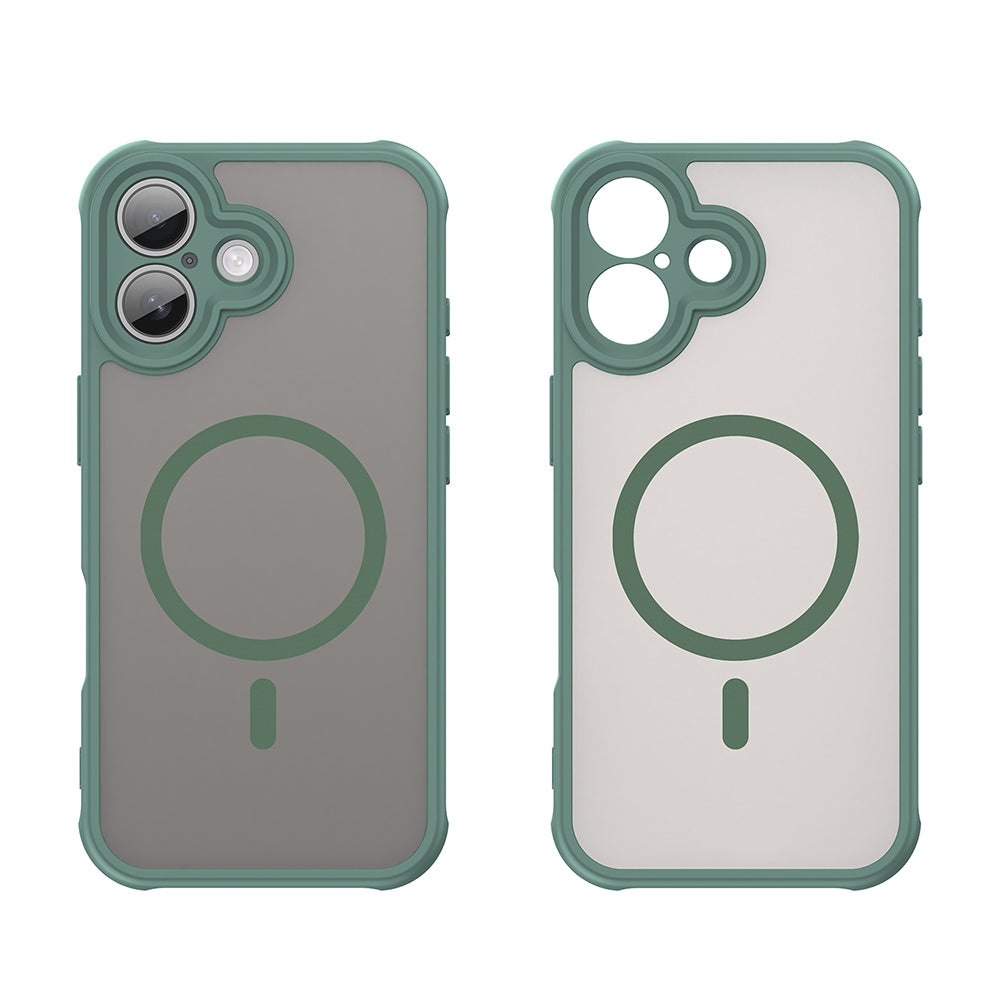 Custodia MagSafe per Apple iPhone 17, Techsuit, HaloFrost II, Verde