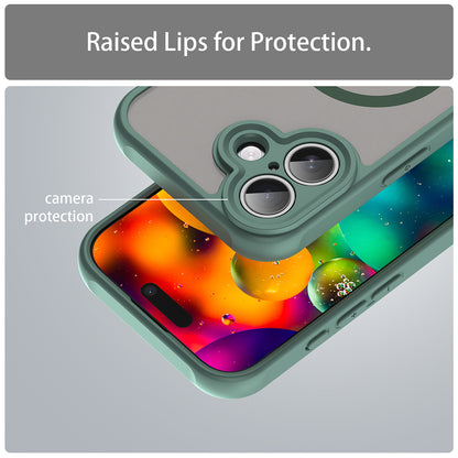 Custodia MagSafe per Apple iPhone 17, Techsuit, HaloFrost II, Verde